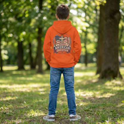 American Christian Hoodie — Youth Patriotic Pullover