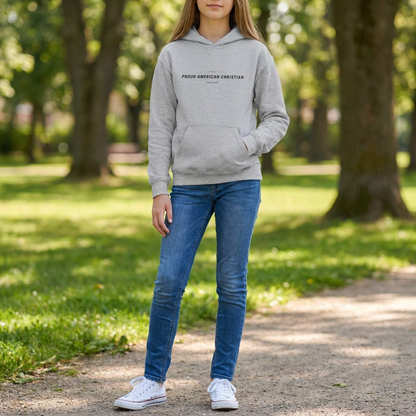 American Christian Hoodie — Youth Patriotic Pullover