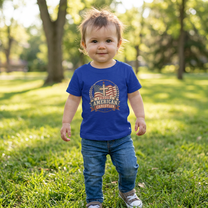 American Christian Infant T-Shirt for Boys and Girls (6-24 Months)