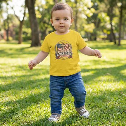 American Christian Infant T-Shirt for Boys and Girls (6-24 Months)
