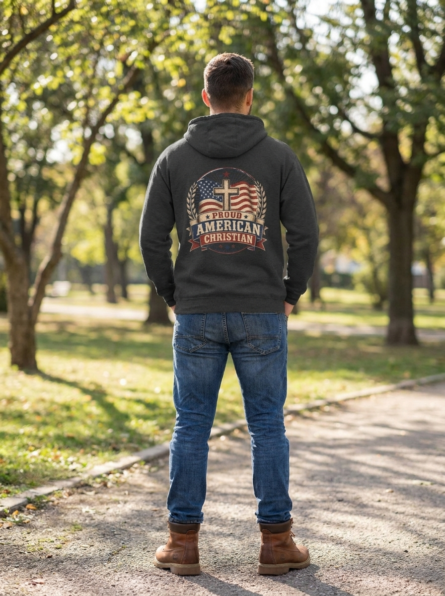 Christian Hoodie | Patriotic Design (Adult)
