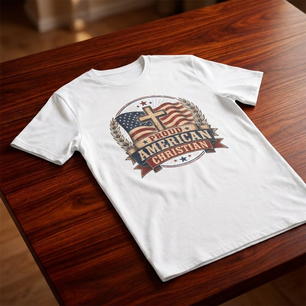 Christian T-Shirt | Patriotic Design Tee (Adult)