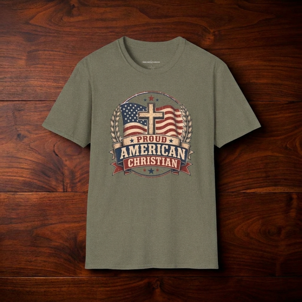 Christian T-Shirt | Patriotic Design Tee (Adult)