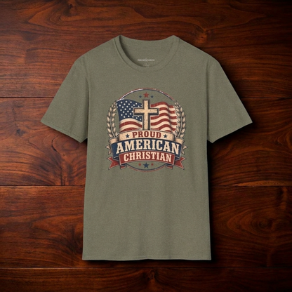 Christian T-Shirt | Patriotic Design Tee (Adult)