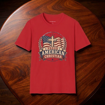 Christian T-Shirt | Patriotic Design Tee (Adult)
