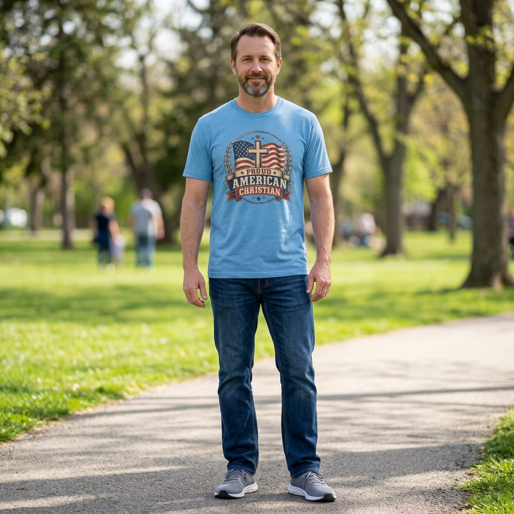Christian T-Shirt | Patriotic Design Tee (Adult)