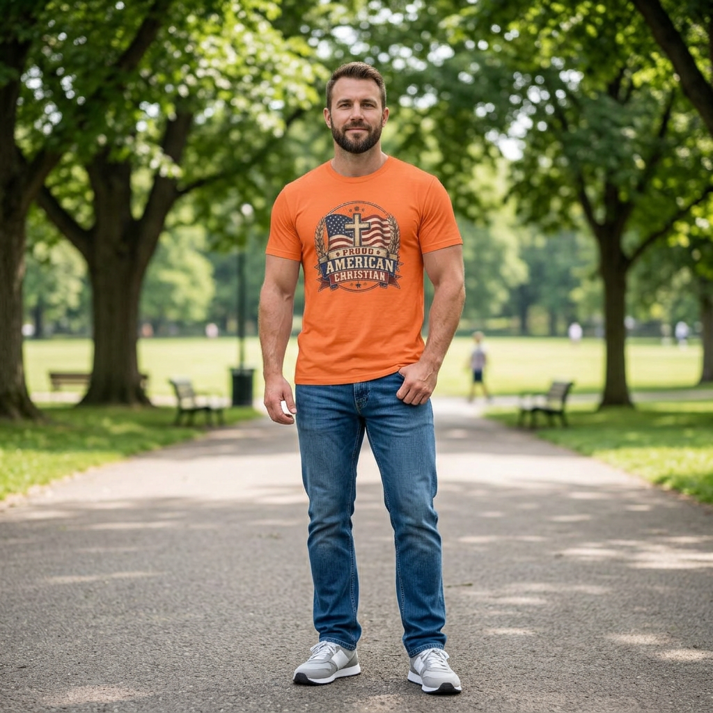 Christian T-Shirt | Patriotic Design Tee (Adult)