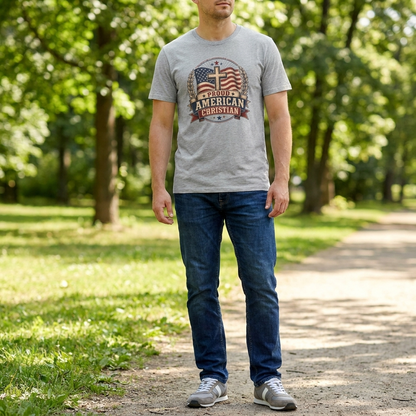 Christian T-Shirt | Patriotic Design Tee (Adult)