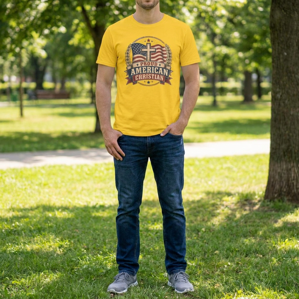 Christian T-Shirt | Patriotic Design Tee (Adult)