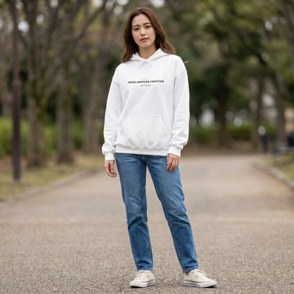 American Christian Hoodie — Patriotic Pullover (Ladies)