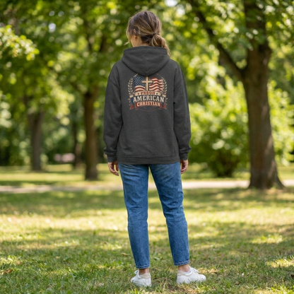 American Christian Hoodie — Patriotic Pullover (Ladies)