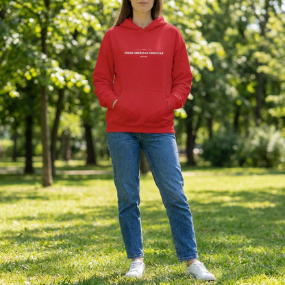American Christian Hoodie — Patriotic Pullover (Ladies)
