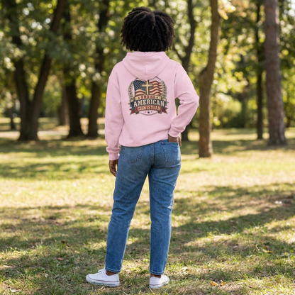 American Christian Hoodie — Patriotic Pullover (Ladies)