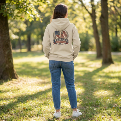 American Christian Hoodie — Patriotic Pullover (Ladies)