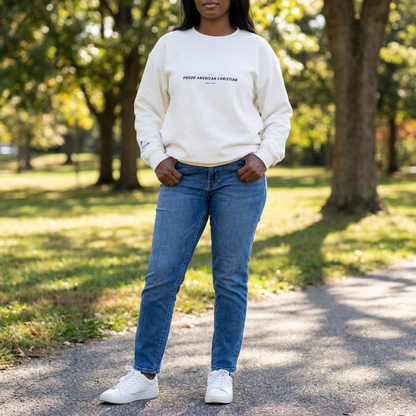 American Christian Crewneck Sweatshirt (Ladies)