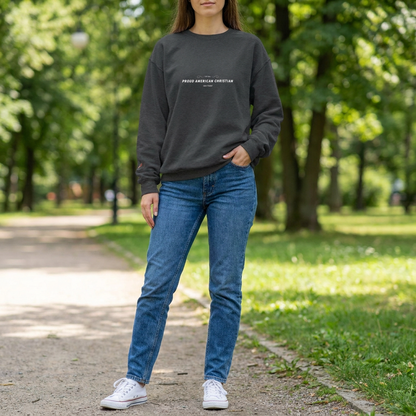American Christian Crewneck Sweatshirt (Ladies)