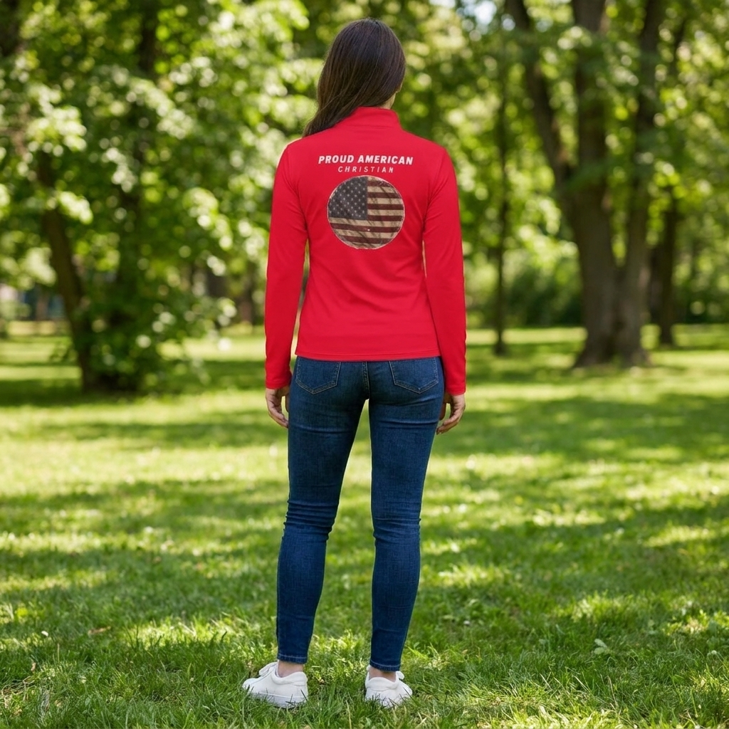 Proud American Christian Quarter-Zip Pullover