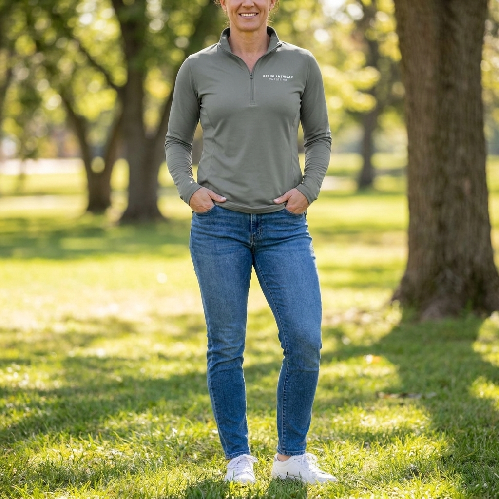 Proud American Christian Quarter-Zip Pullover
