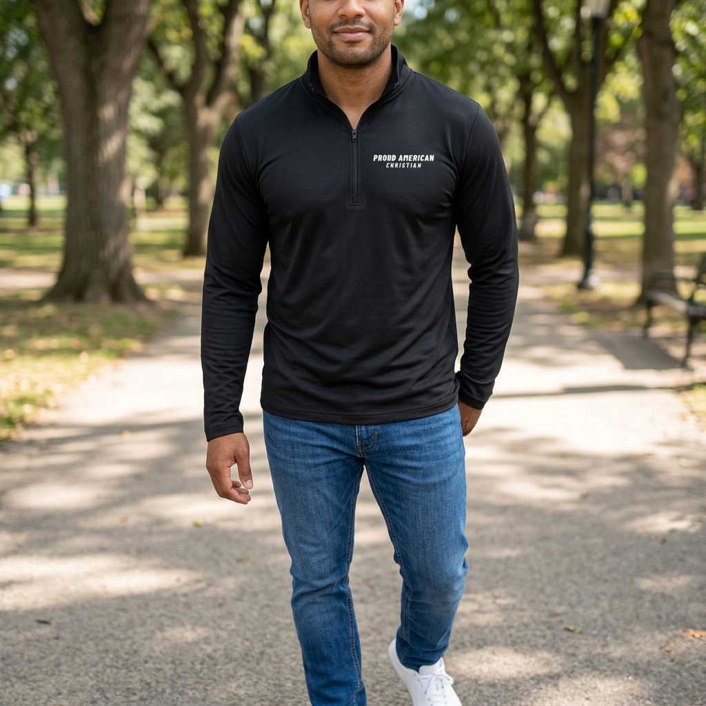 Proud American Christian Quarter-Zip Pullover