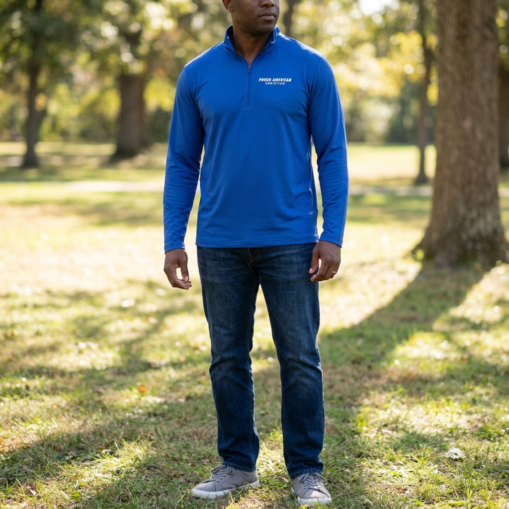 Proud American Christian Quarter-Zip Pullover