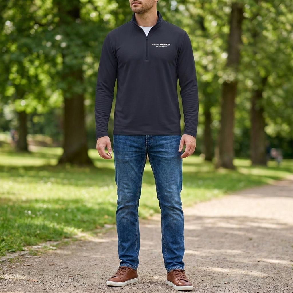 Proud American Christian Quarter-Zip Pullover