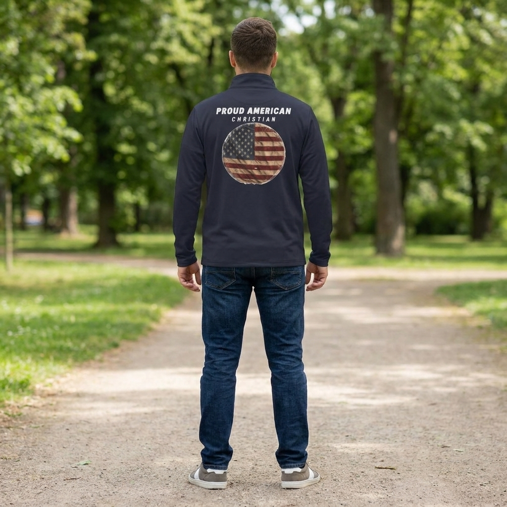 Proud American Christian Quarter-Zip Pullover
