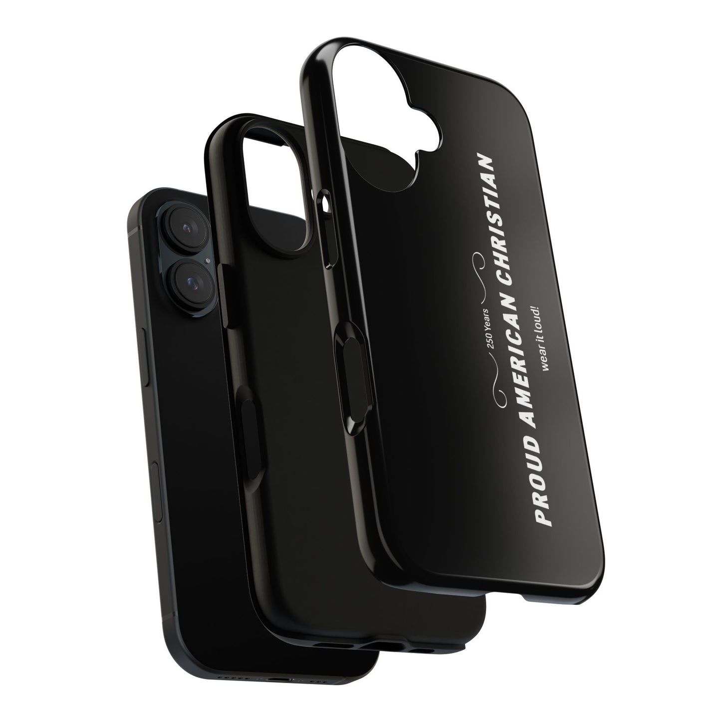 Proud American Christian Tough Phone Case — Slim Black Protective Cover