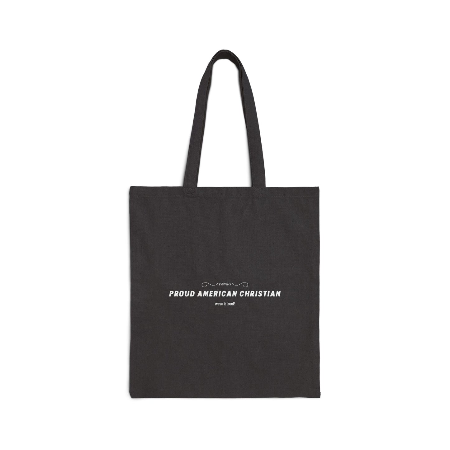 Proud American Christian Cotton Canvas Tote Bag