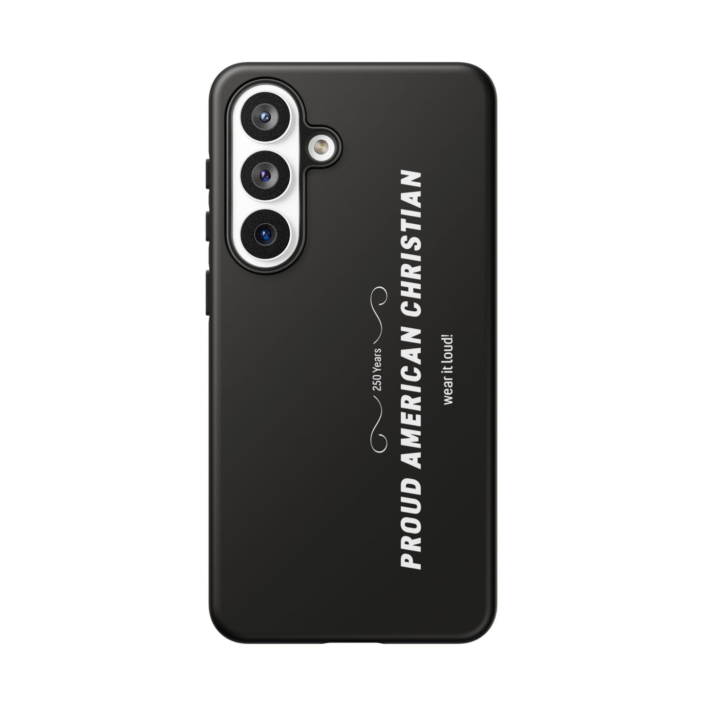 Proud American Christian Tough Phone Case — Slim Black Protective Cover