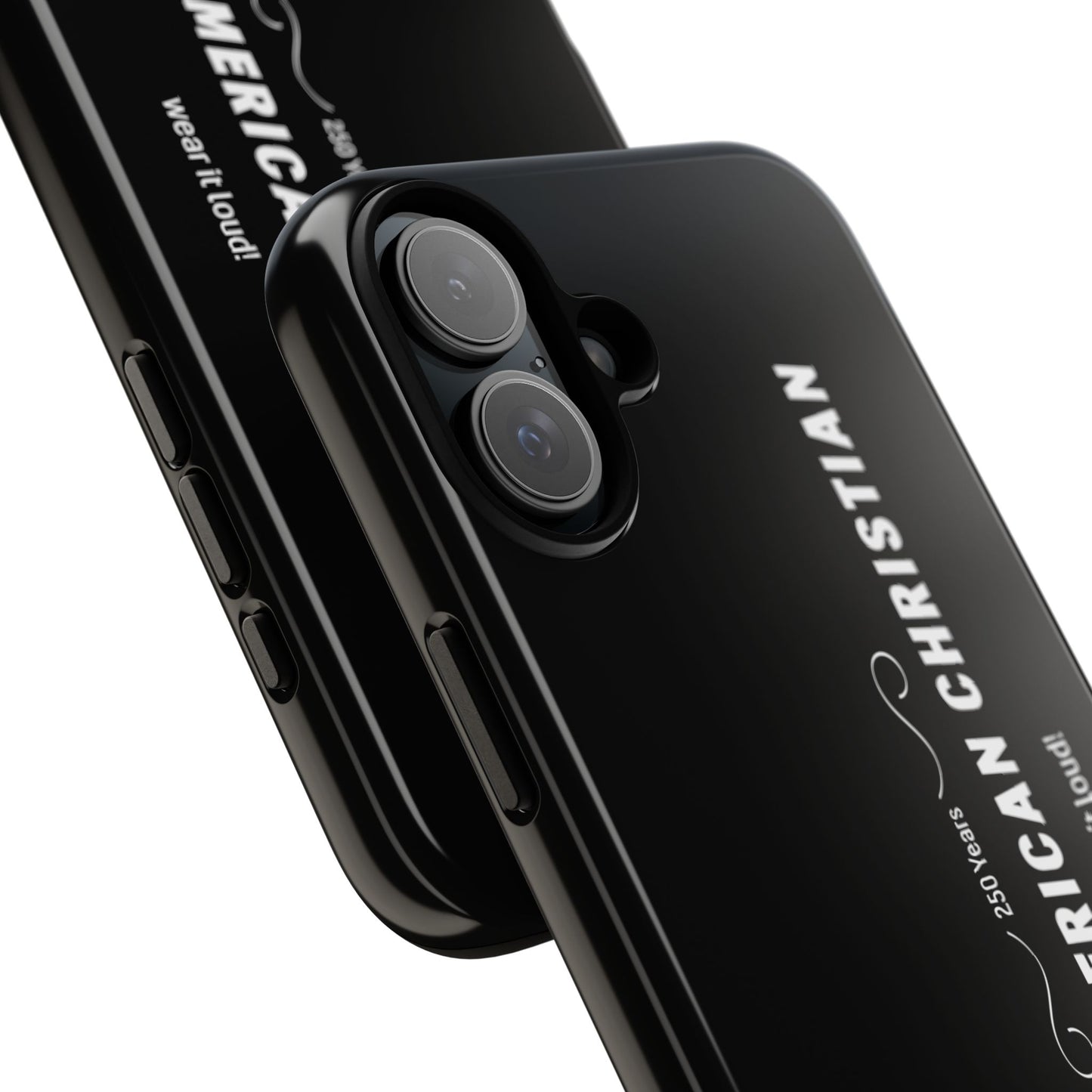 Proud American Christian Tough Phone Case — Slim Black Protective Cover