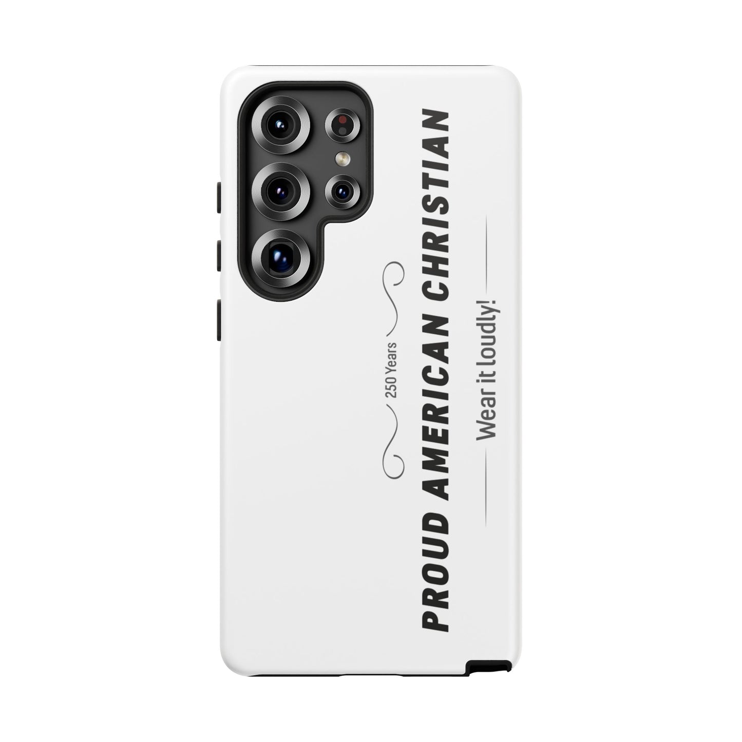 Proud American Christian iPhone Case — "Wear It Loudly" Patriotic Religious Phone Cover