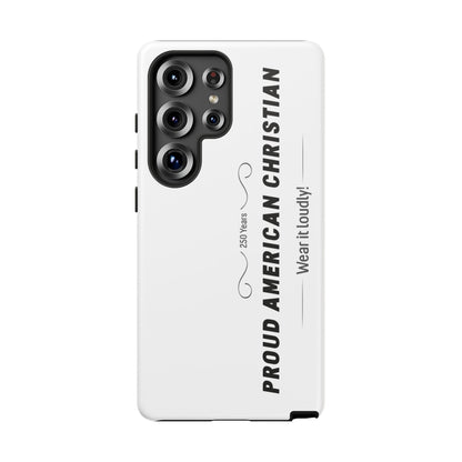 Proud American Christian iPhone Case — "Wear It Loudly" Patriotic Religious Phone Cover