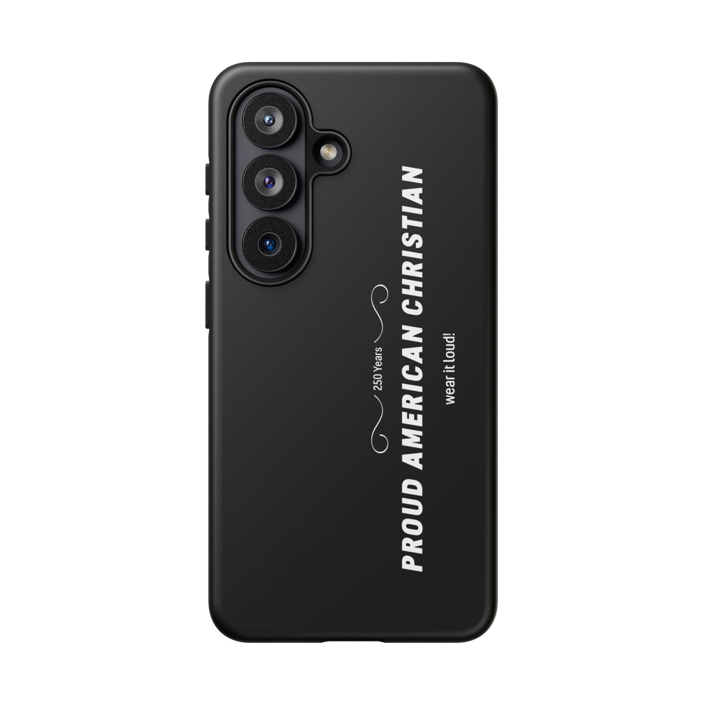Proud American Christian Tough Phone Case — Slim Black Protective Cover