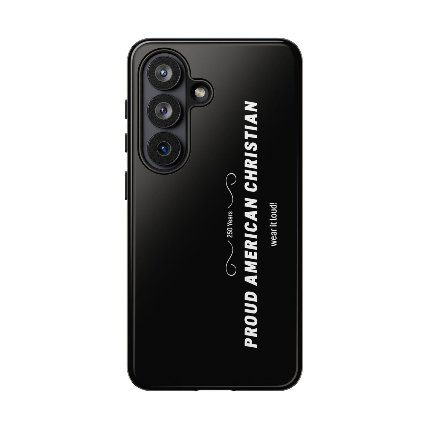 Proud American Christian Tough Phone Case — Slim Black Protective Cover