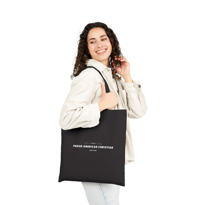 Proud American Christian Cotton Canvas Tote Bag