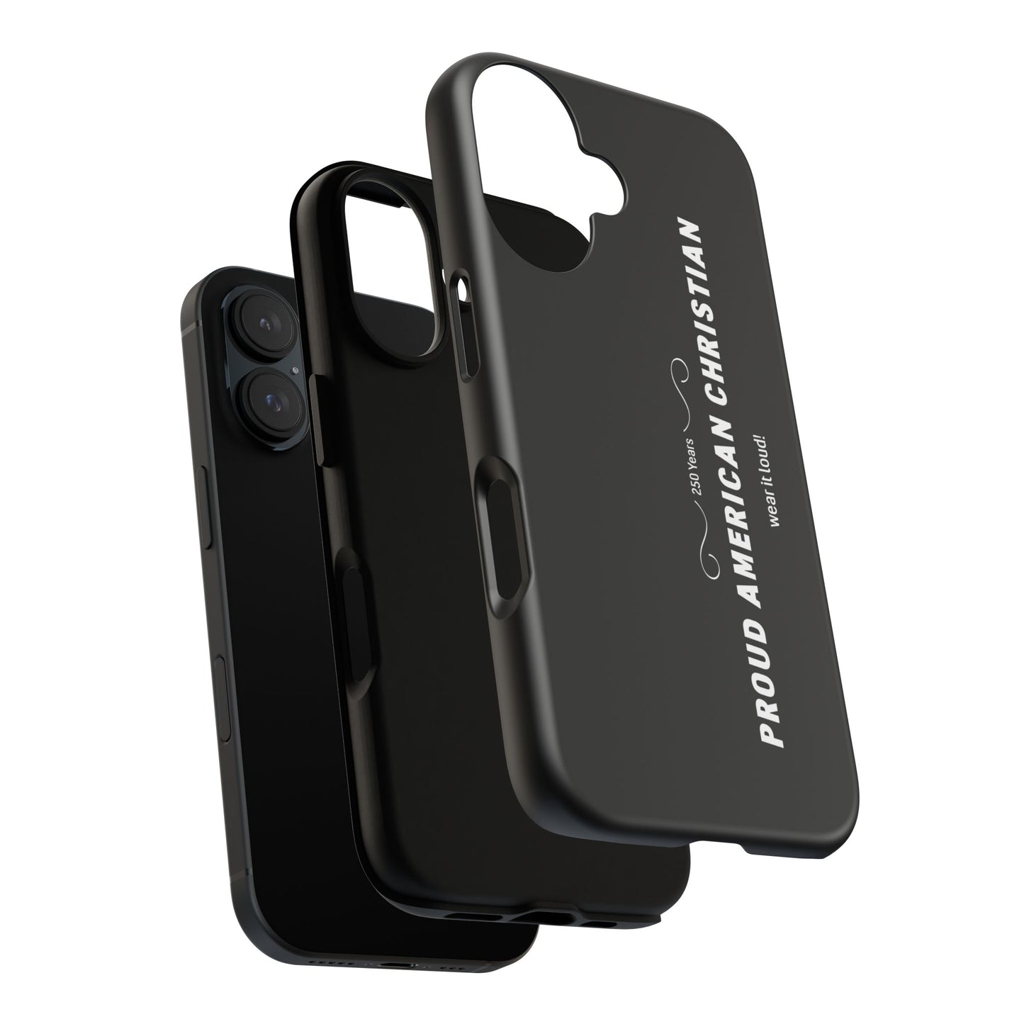 Proud American Christian Tough Phone Case — Slim Black Protective Cover