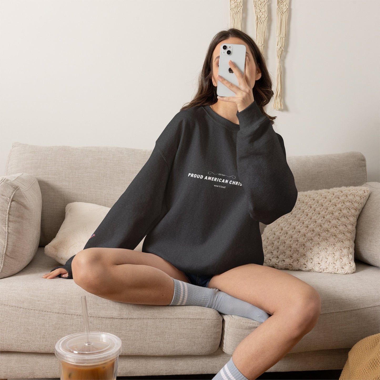 Proud American Christian Crewneck Sweatshirt