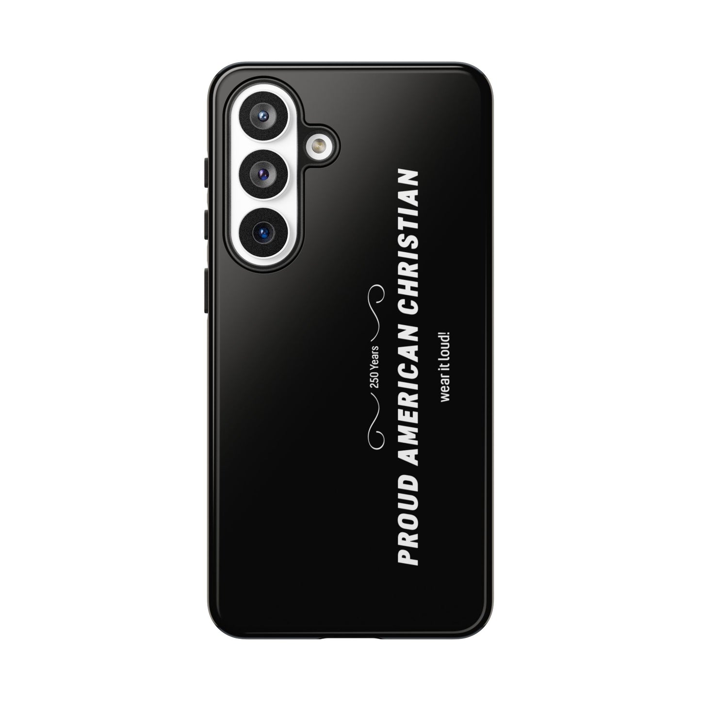 Proud American Christian Tough Phone Case — Slim Black Protective Cover