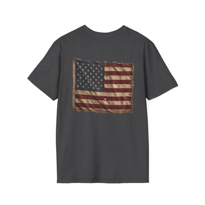American Christian T-Shirt — Patriotic Flag Design (Adult)