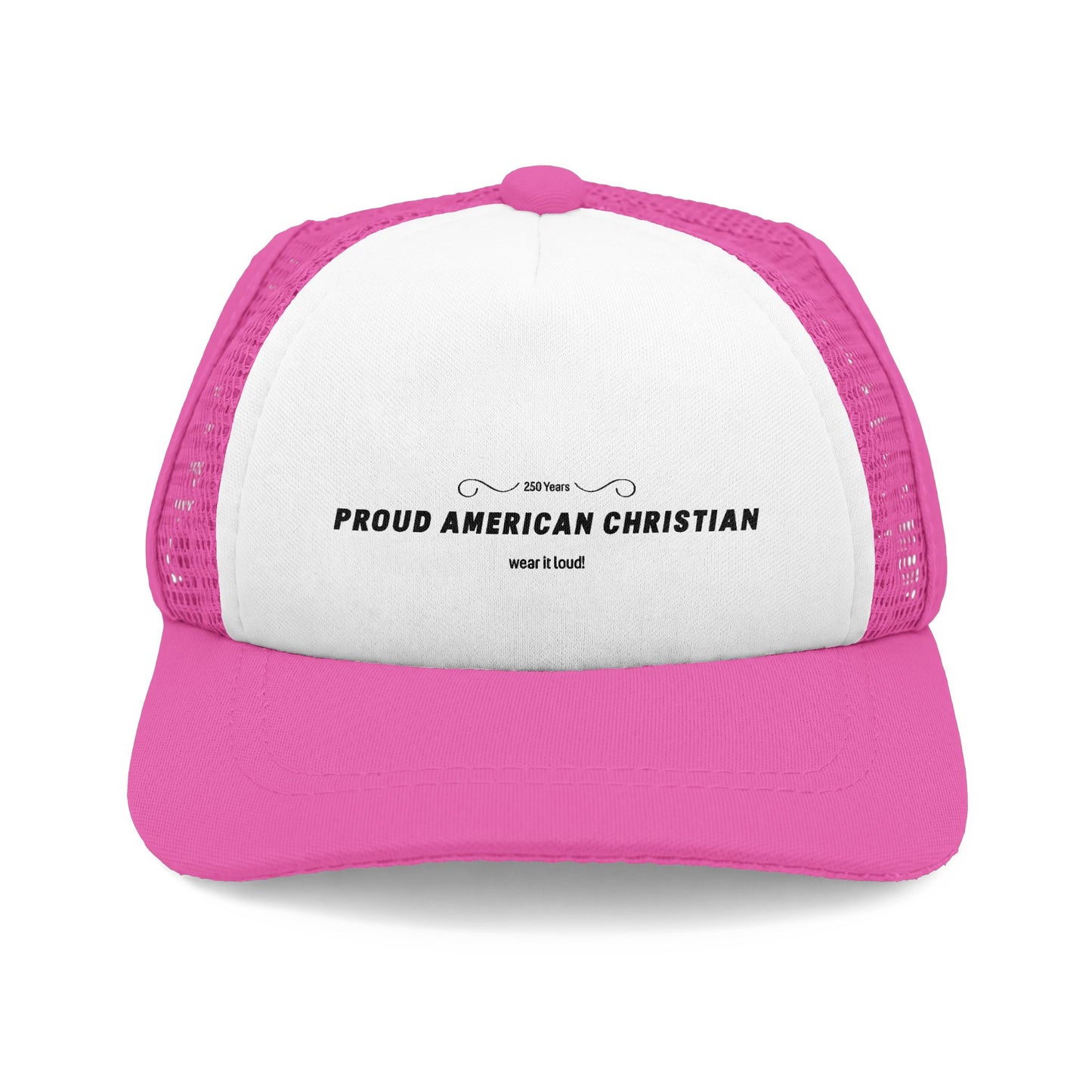 Proud American Christian Trucker Hat for Dogs