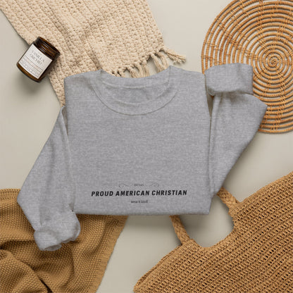 Proud American Christian Crewneck Sweatshirt