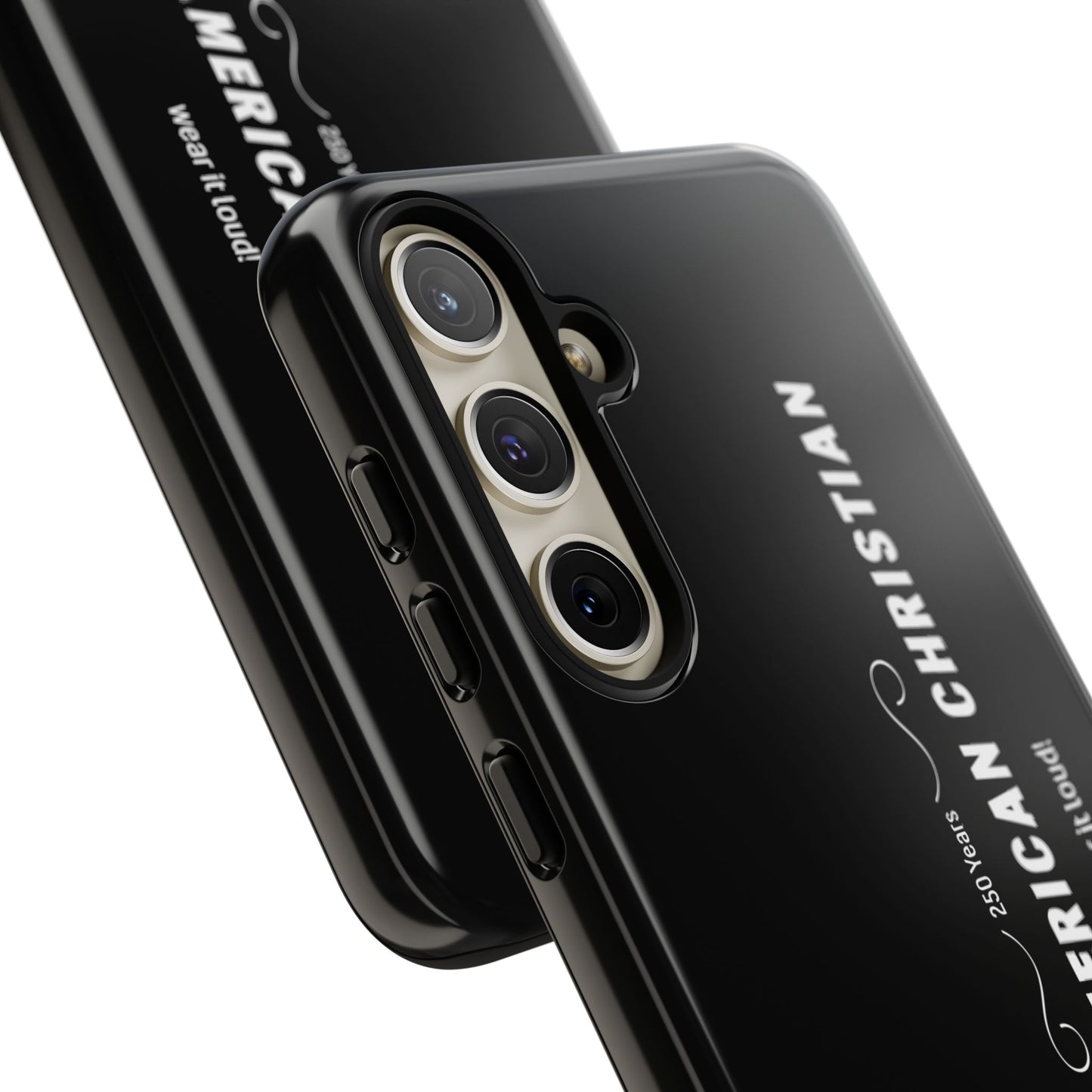 Proud American Christian Tough Phone Case — Slim Black Protective Cover