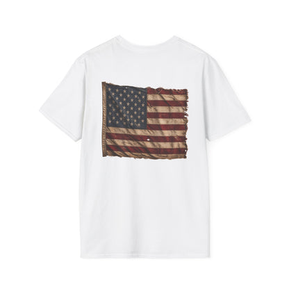 American Christian T-Shirt — Patriotic Flag Design (Adult)