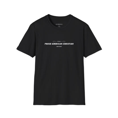 American Christian T-Shirt — Patriotic Flag Design (Adult)