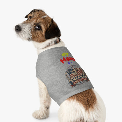 Proudly American Christian Pet Tank Top | Patriotic Design