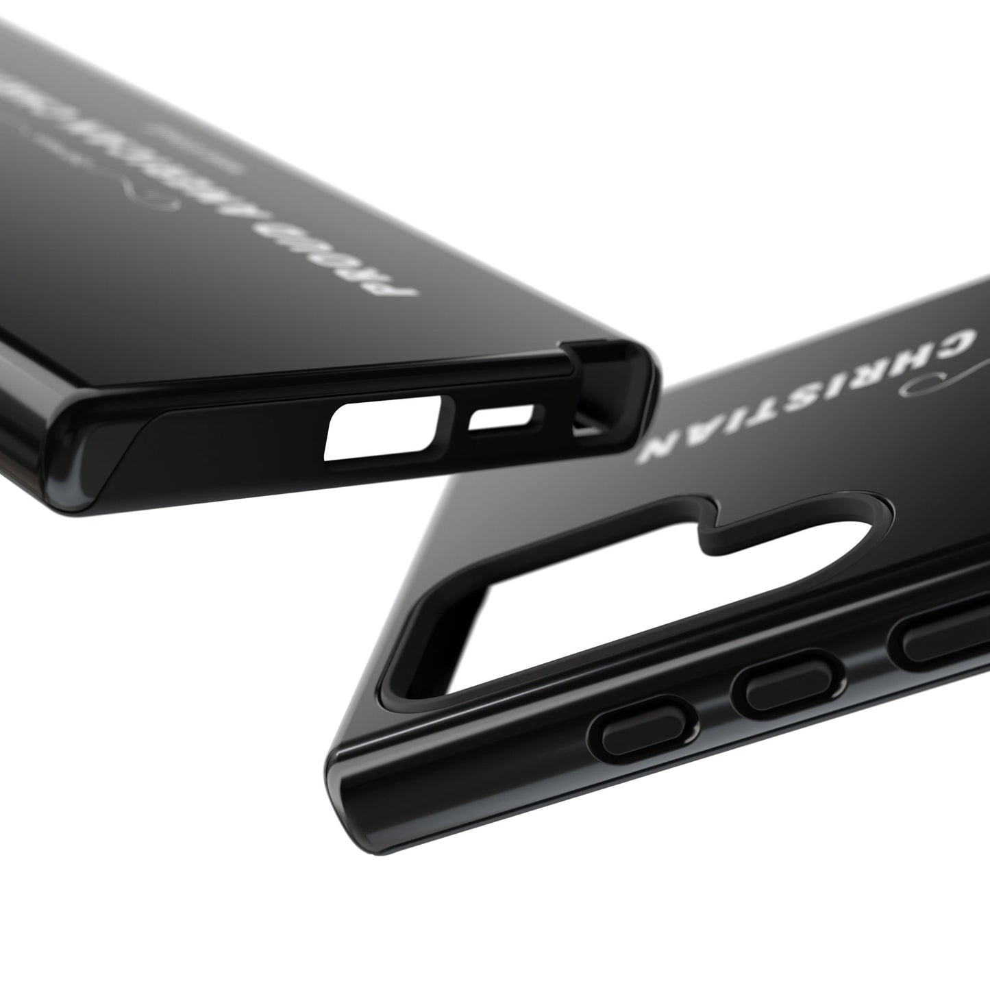 Proud American Christian Tough Phone Case — Slim Black Protective Cover
