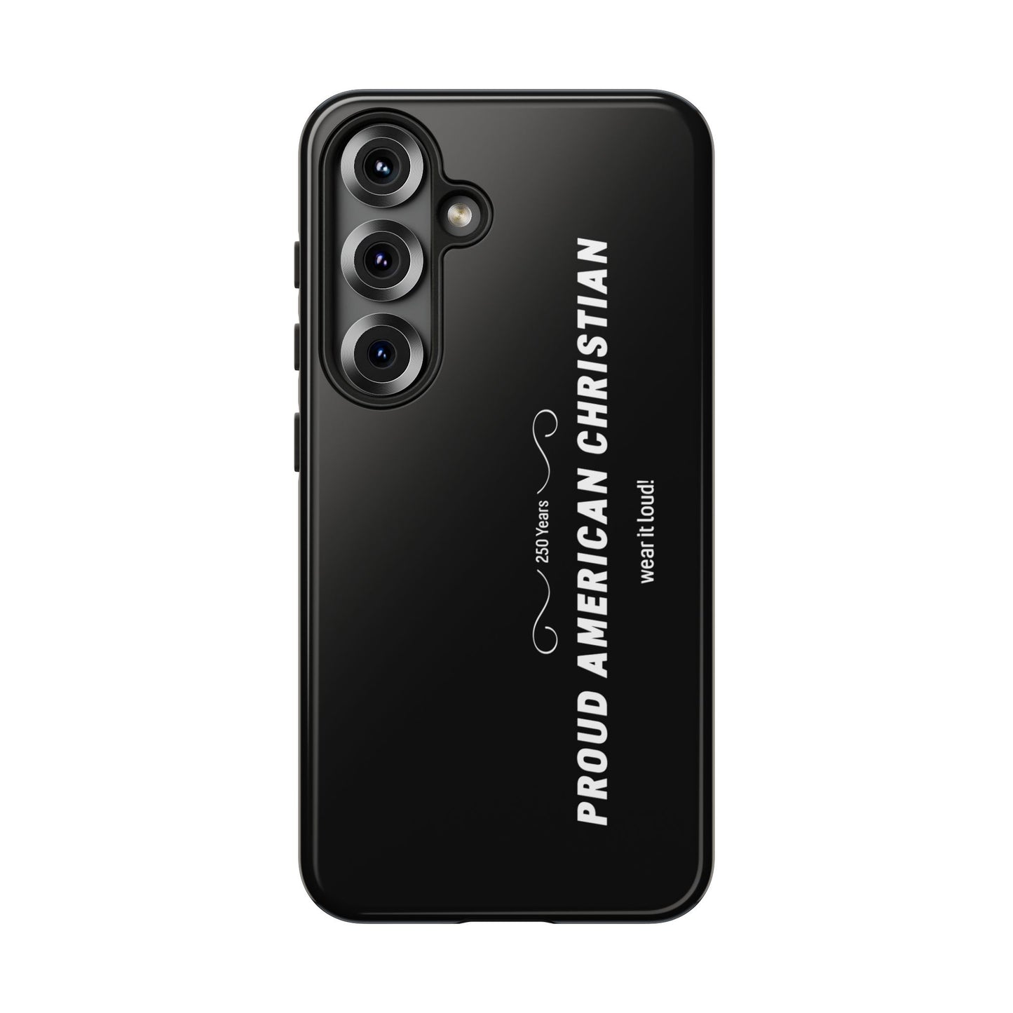 Proud American Christian Tough Phone Case — Slim Black Protective Cover