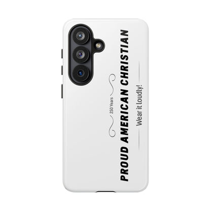 Proud American Christian iPhone Case — "Wear It Loudly" Patriotic Religious Phone Cover