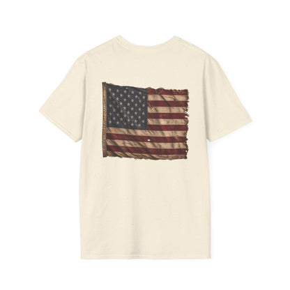 American Christian T-Shirt — Patriotic Flag Design (Adult)