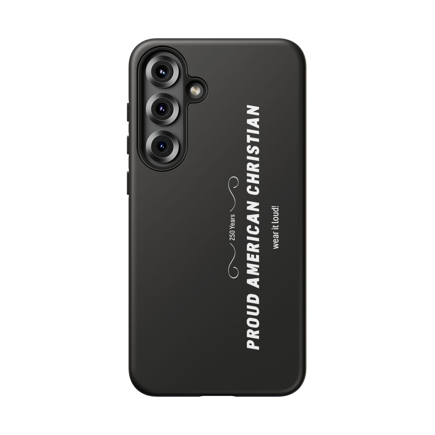 Proud American Christian Tough Phone Case — Slim Black Protective Cover